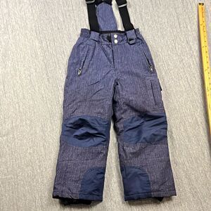 Weatherproof 32 Degrees Kids XS (5/6) Blue Insulated Waterproof Snow Bib Pants